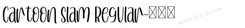 Cartoon Slam Regular字体转换 Cartoon Slam Regular字体转换